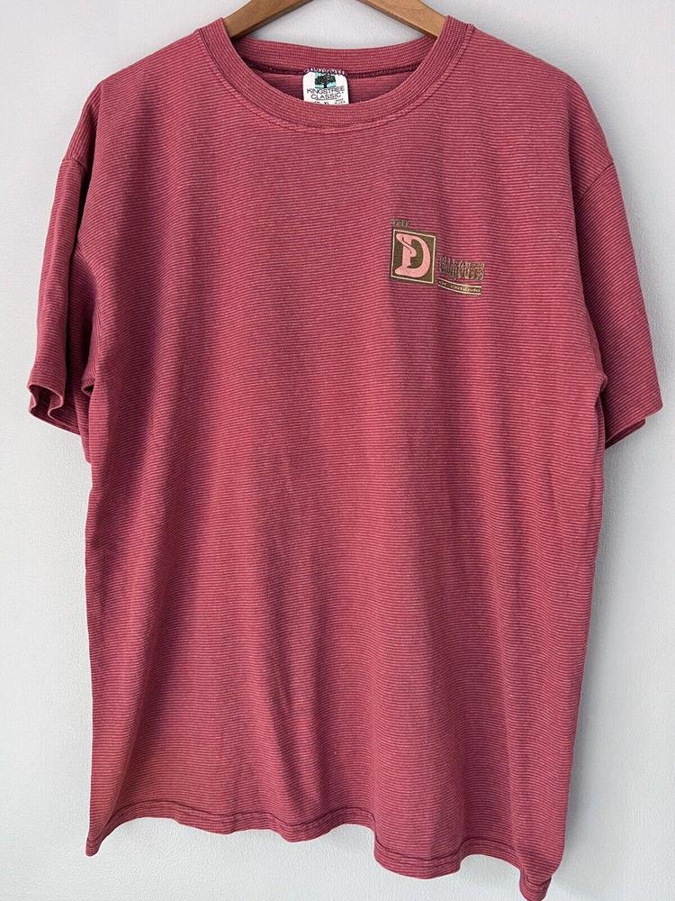 VTG THEE DOLLHOUSES of Orlando STAFF T-Shirt Club FL Single Stitch Striped XL